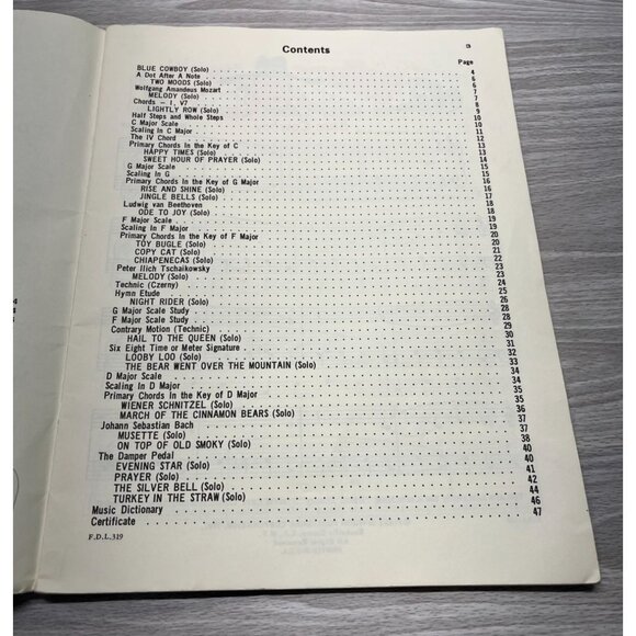 Piano Student Level 2 David Carr Glover Library Vintage 60s Sheet Music Book - Picture 2 of 9